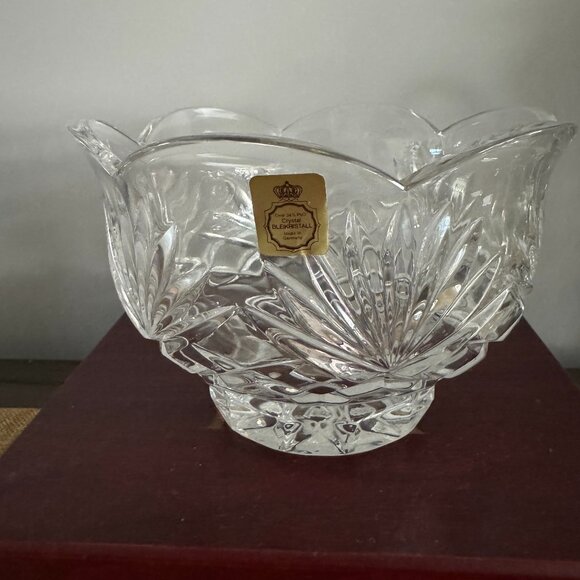 Vintage Bleikristall Waterford Crystal Newberry 6 in Candy Dish Nut Bowl GERMANY - Picture 1 of 9